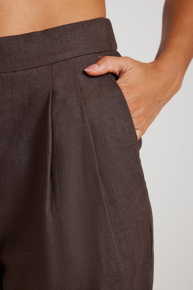 Nude Lucy Ingrid Linen Pant Clove Stylerunner