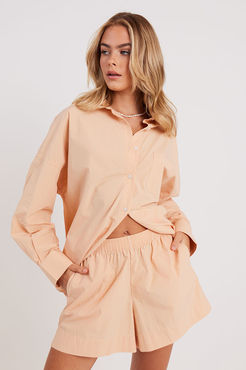 Nude Lucy Cruz Poplin Shirt Melon Stylerunner