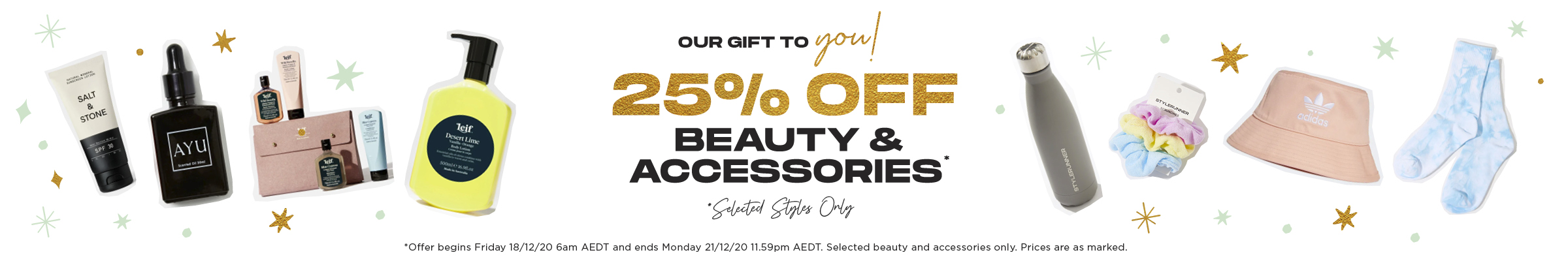 25% Off Beauty & Accessories