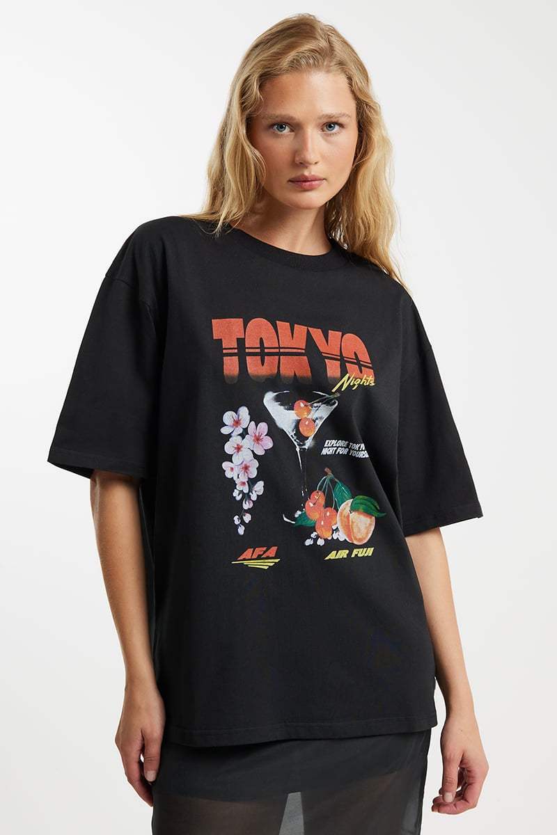Sea Street Tokyo Nights T-Shirt Black | Stylerunner