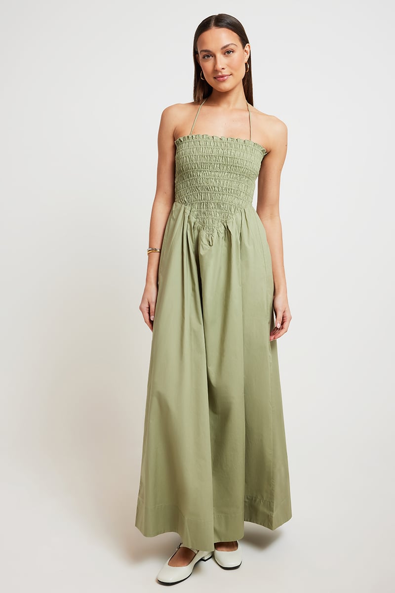 inka maxi dress Inka Sheer Striped Maxi Dress