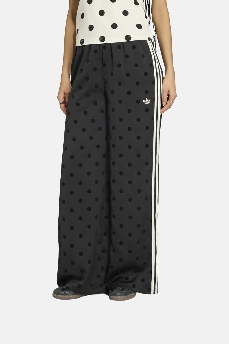 adidas Satin Polka Dots Wide Leg Pant Black | Stylerunner