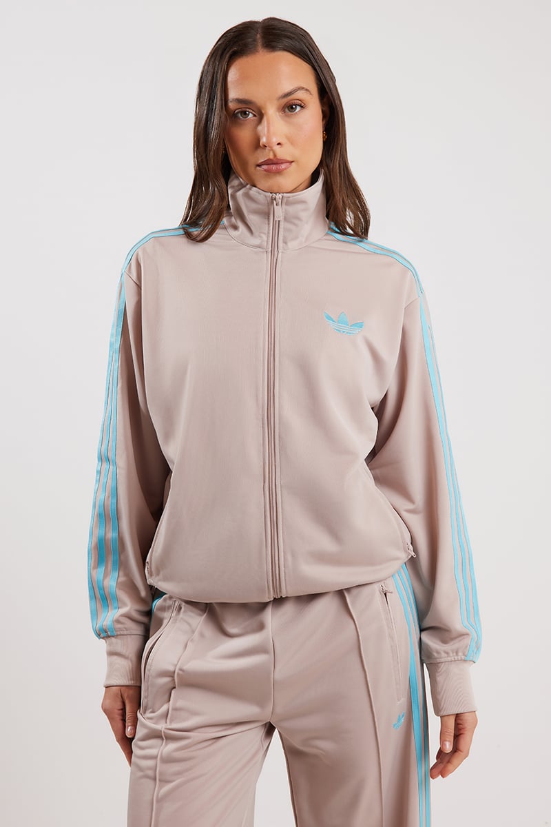 adidas Firebird Adicolor Classic Loose Tracktop Wonder Taupe/Blue Glow | Stylerunner