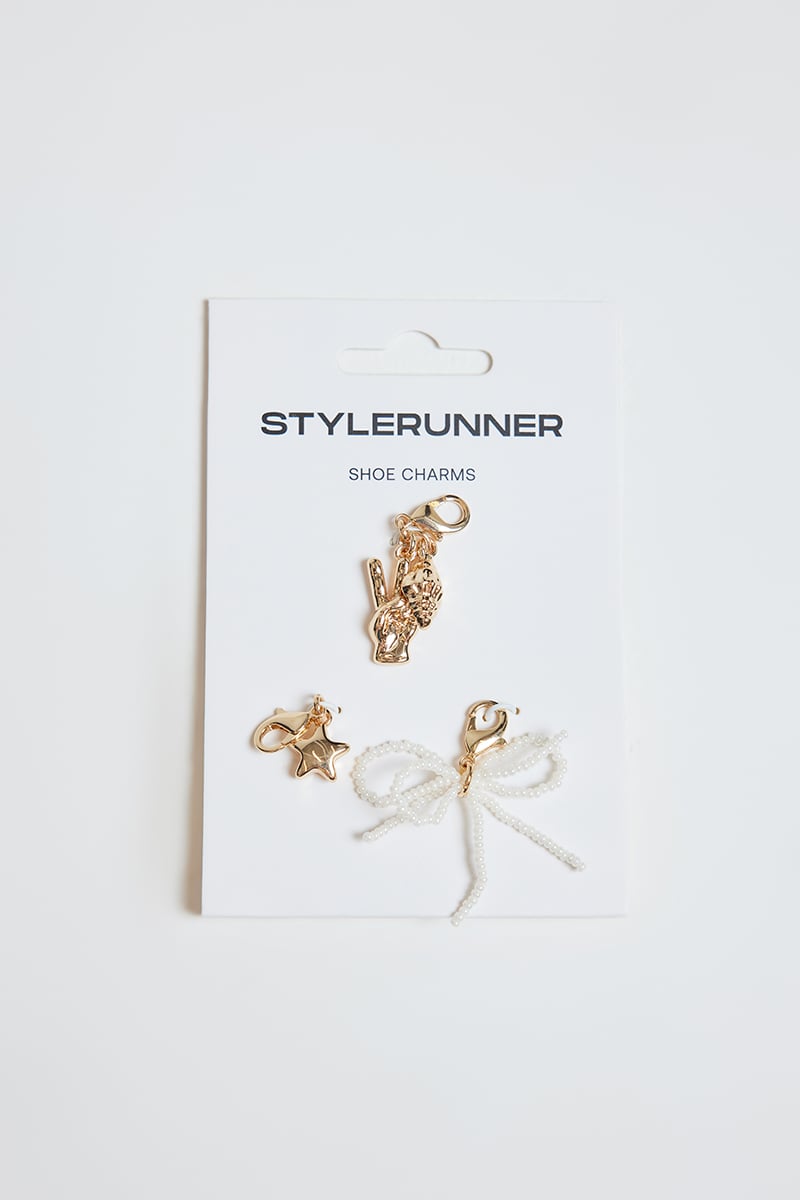 Stylerunner Shoe Charms Gold Three Pack Stylerunner