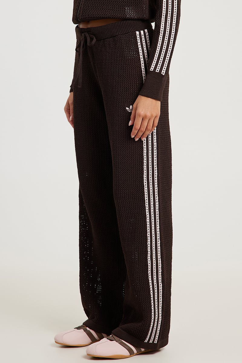 adidas Crochet Track Pant Aurora Coffee | Stylerunner