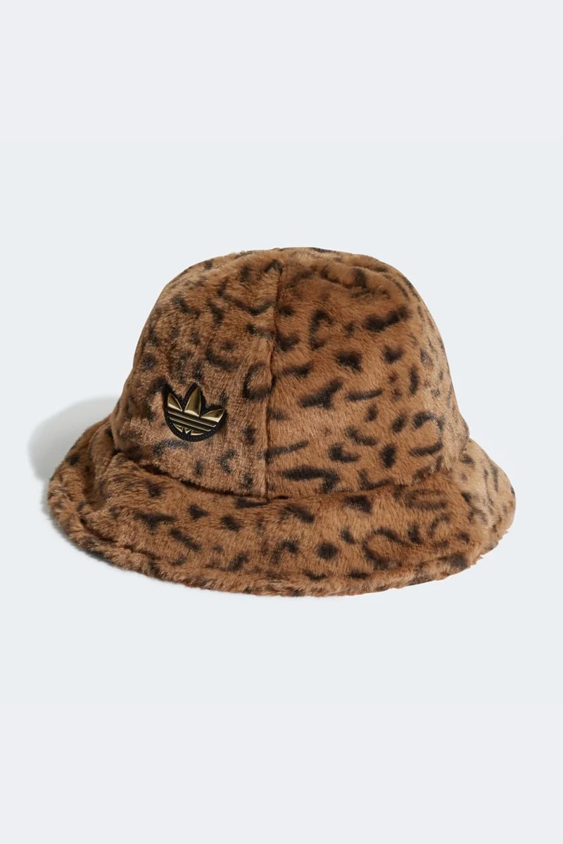 adidas Originals Faux Fur Bucket Hat LEOPARD Stylerunner