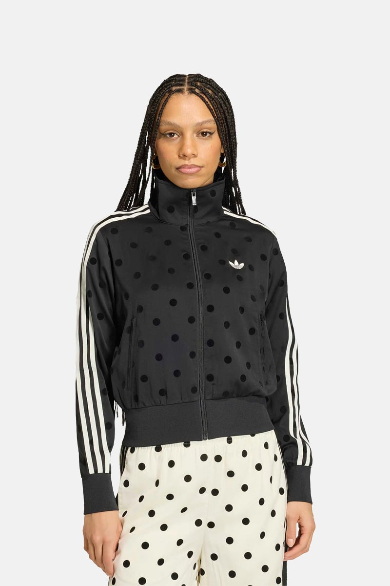 adidas Satin Polka Dots Track Top Black | Stylerunner