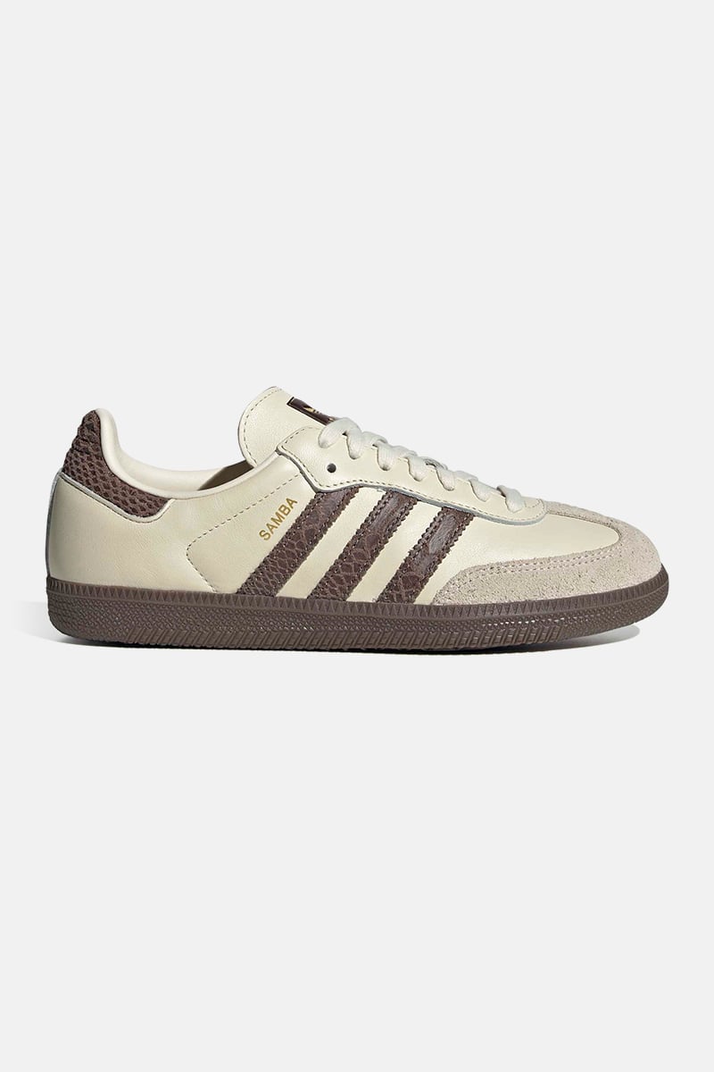 adidas Samba OG Cream White/Earth Strata/Maroon | Stylerunner