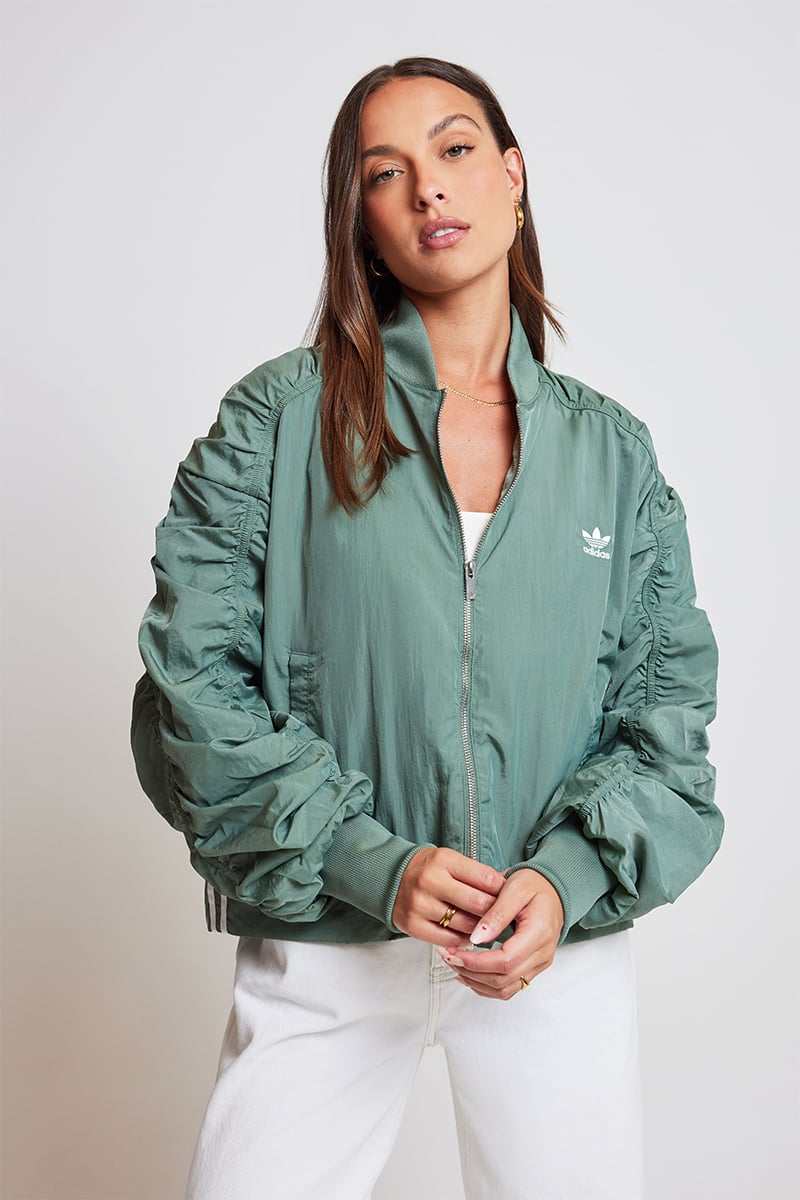 adidas Originals Lightweight Bomber Jacket Trace Green Stylerunner