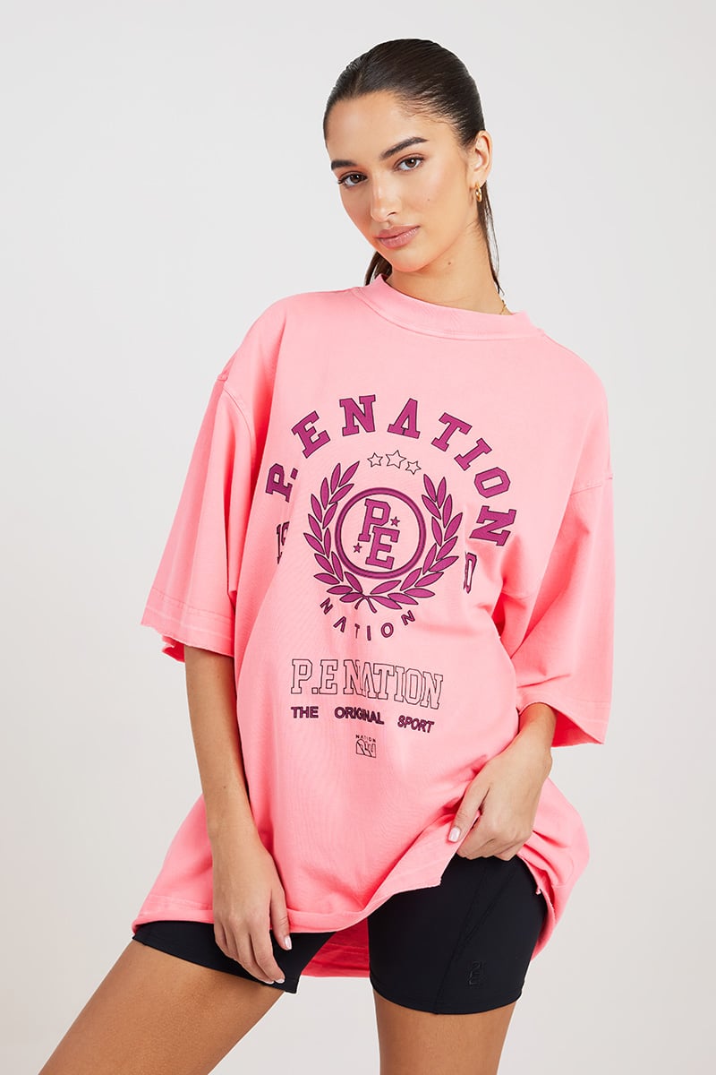 Nation Overland Tee Bright Pink Stylerunner