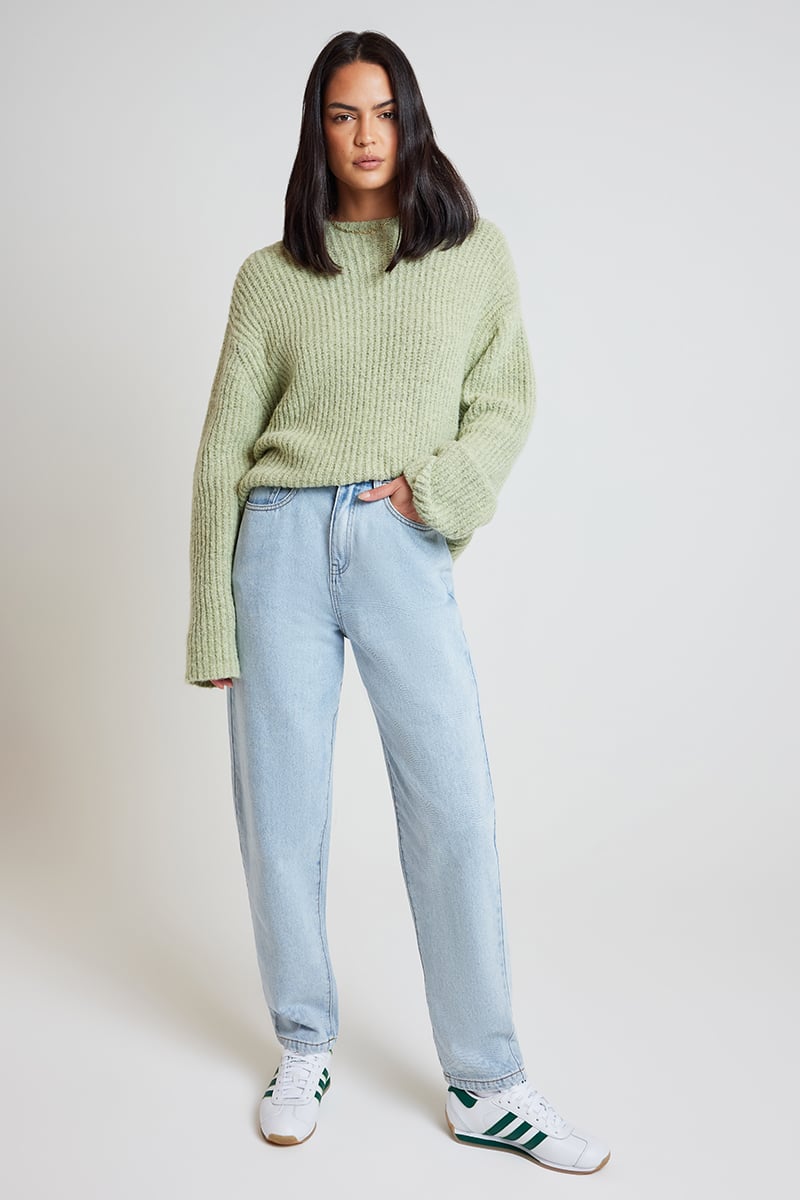 Nude Lucy Organic Mom Jean Clear Blue Stylerunner