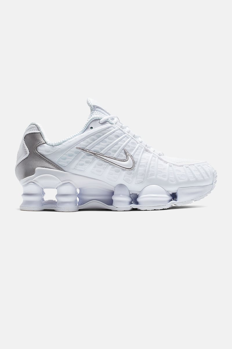 NIKE W SHOX TL White×silver Nike Shox TL 'White Silver' – Premium Style & Comfort