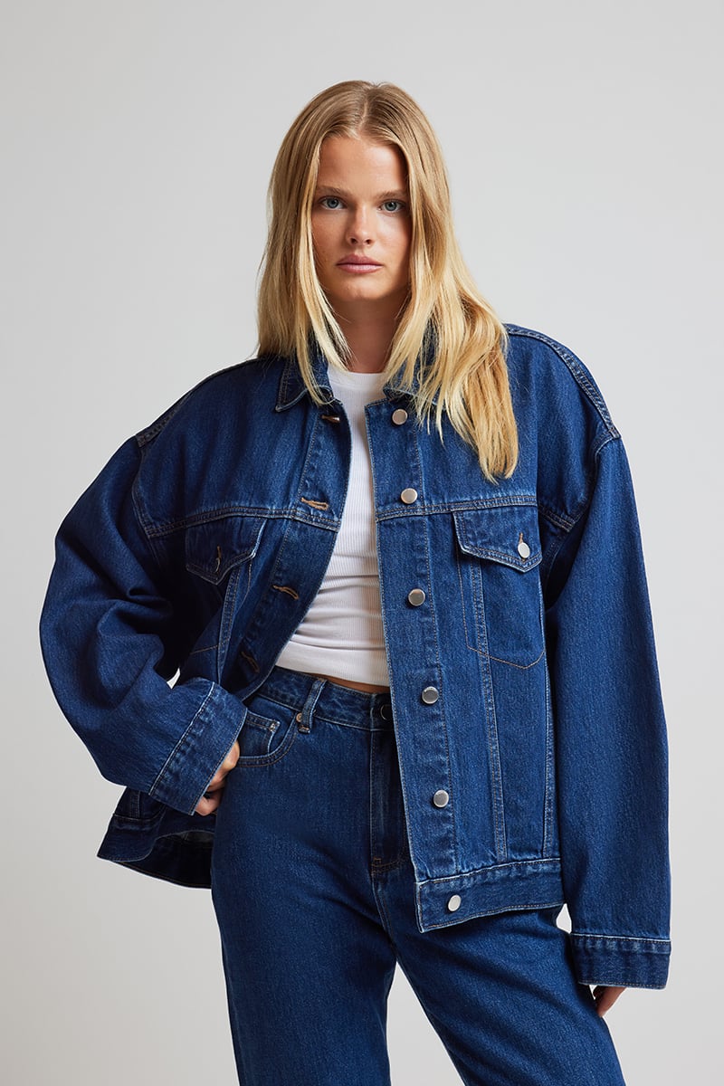 Nude Lucy Sia Denim Jacket Force Blue | Stylerunner
