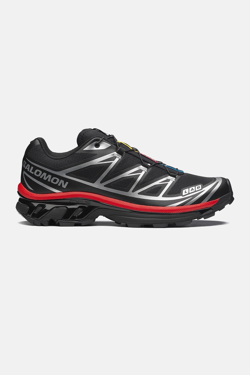 靴 SALOMON XT-6 Black/Fiery Red/Ftw Si Salomon XT-6 Black / Fiery Red / Ftw Silver | Stylerunner
