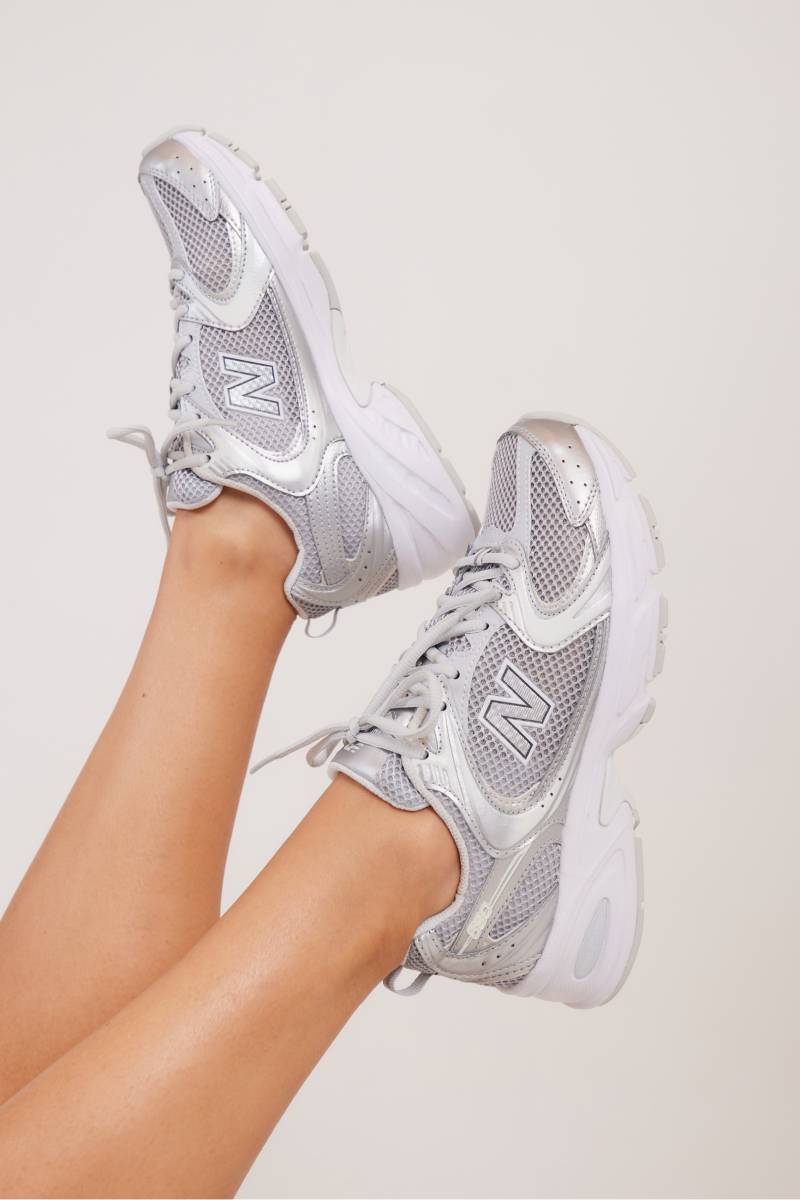 Balance Shoes New Balance Mr530 On Feet New Balance 530 Silver