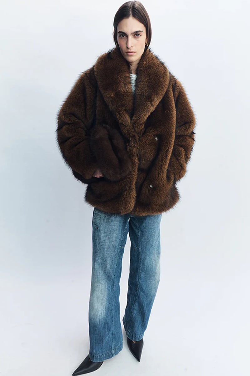 Blanca Eddy Fur Coat Brown | Stylerunner