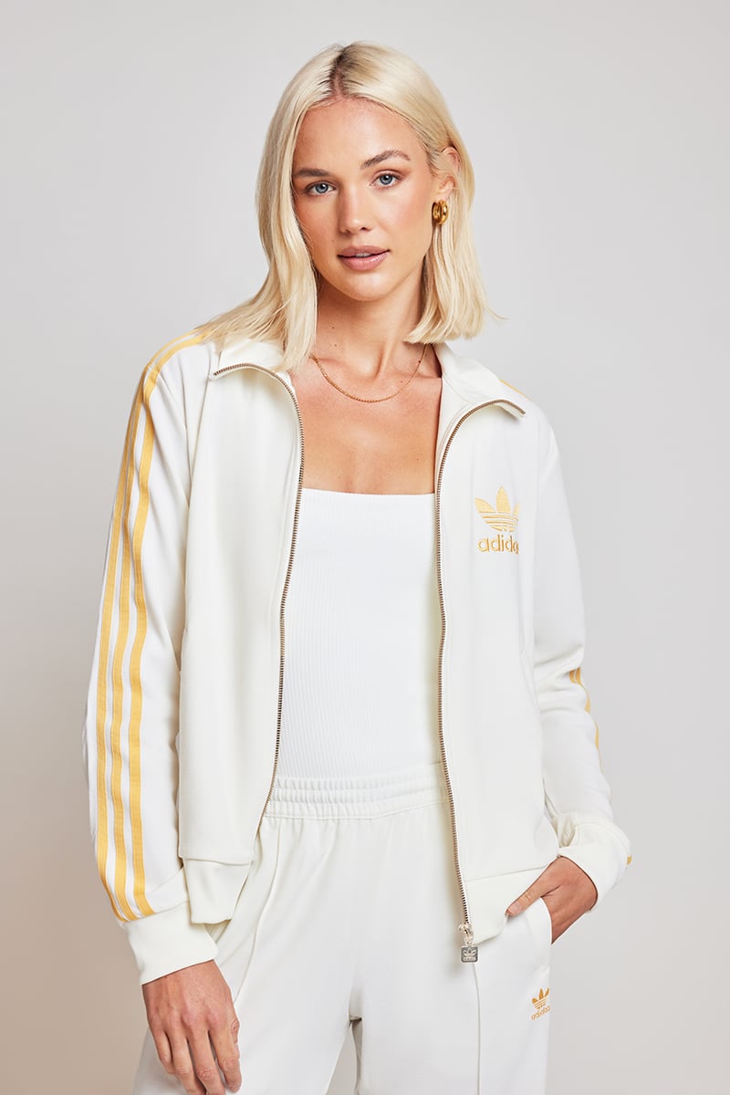adidas Originals Premium Originals Crepe Track Top Off White