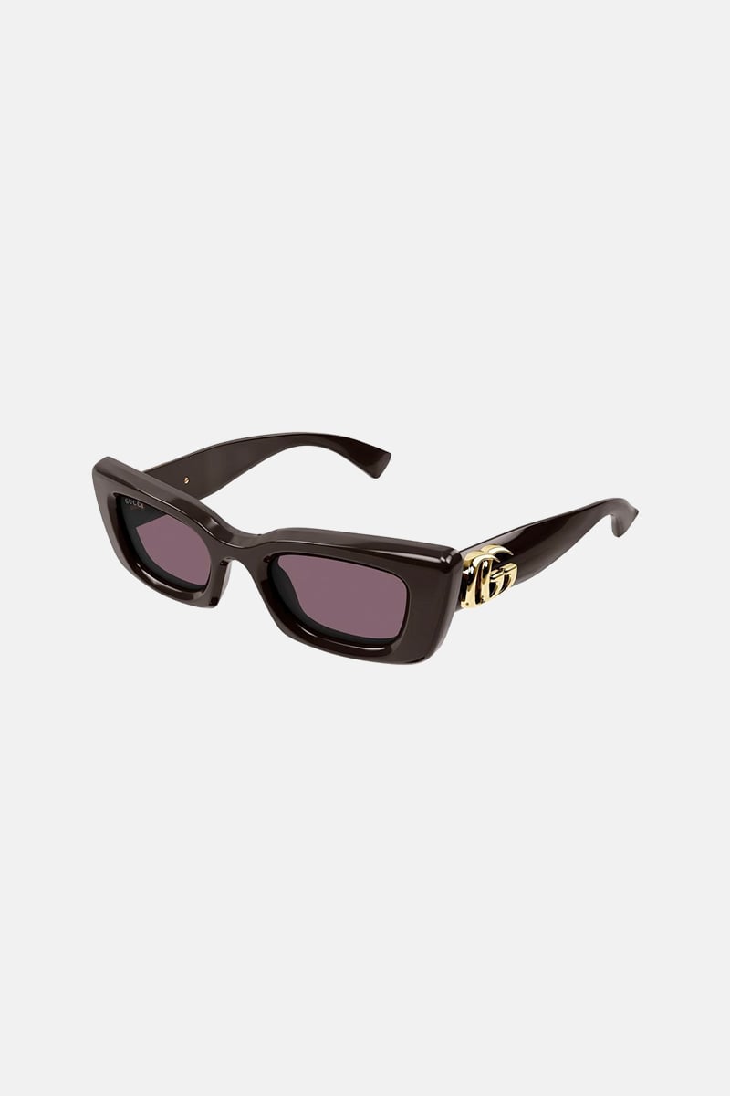 Gucci Bold Cat Eye Frame Sunglasses Brown | Stylerunner