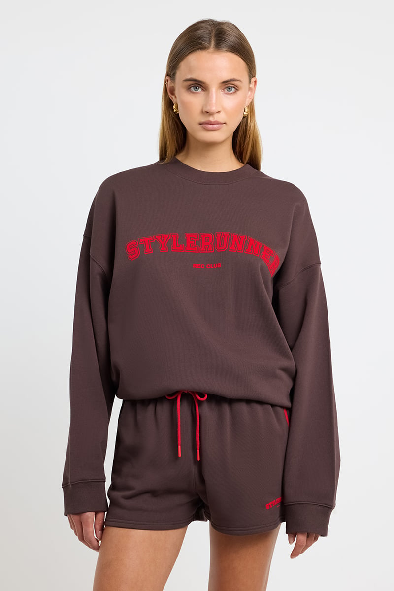 Stylerunner Stylerunner Crew Sweat Walnut | Stylerunner