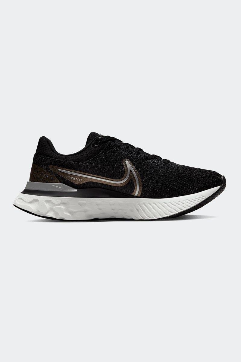 Nike React Infinity Run Flyknit Black/Silver Stylerunner