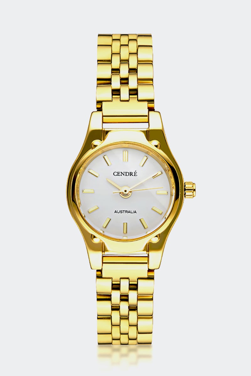 Cendre Isobel Watch Gold/White | Stylerunner display picture 1