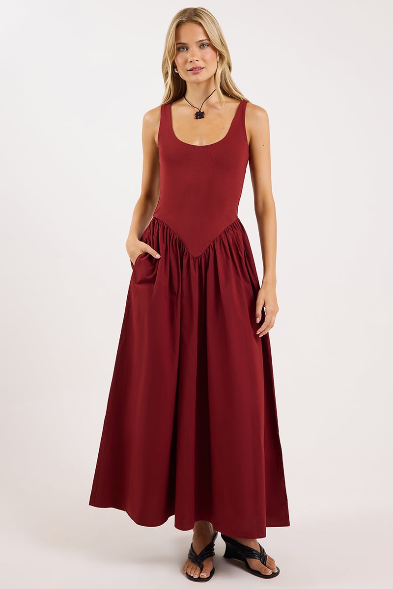 strapless open back dress Laure Red Heart Off-shoulder Mini Dress