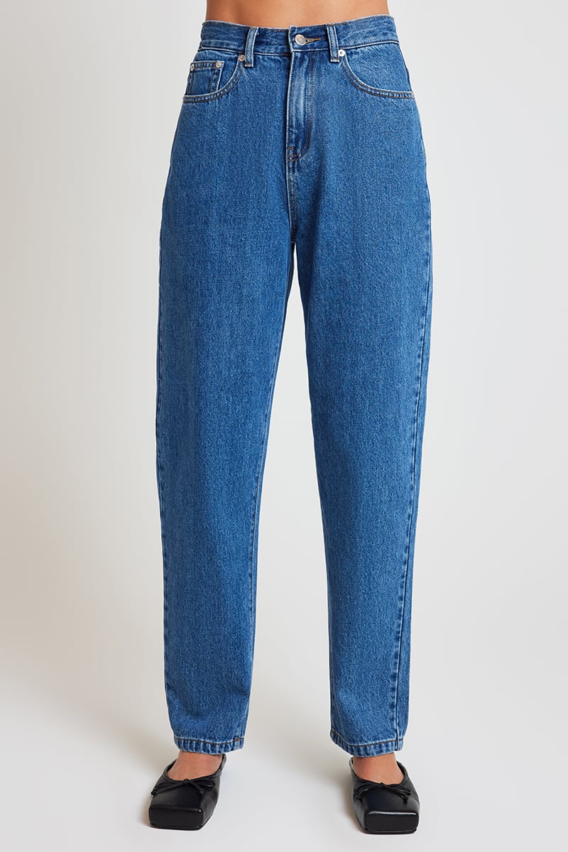 Nude Lucy Organic Mom Jean Vintage Blue Stylerunner