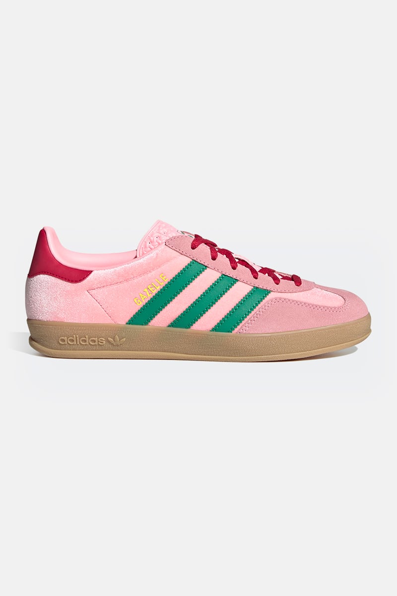 adidas Originals Gazelle Indoor Court Green/Glow Pink/Gum