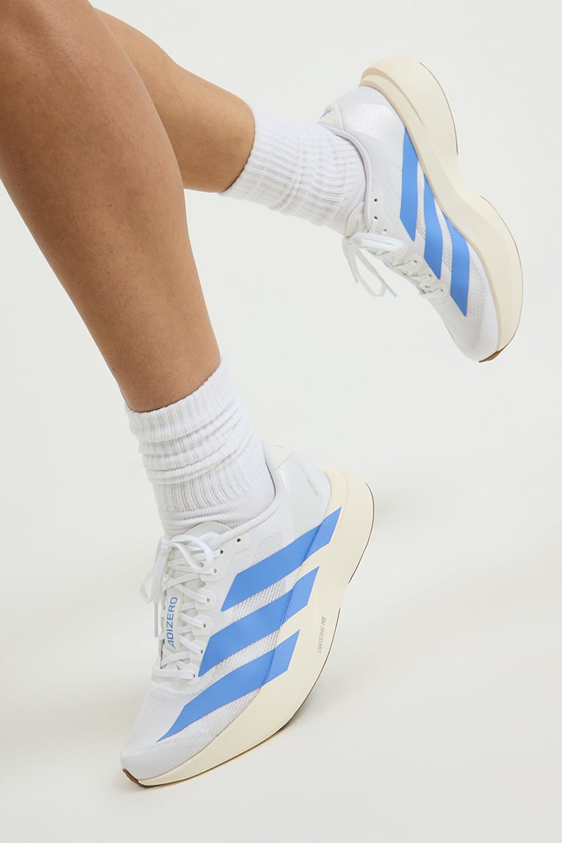 adidas Adizero EVO SL Ftwr White/Blue Fusion/Off White | Stylerunner