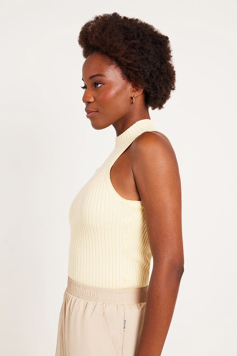 Nude Lucy Onda Knit Tank Lemon | Stylerunner