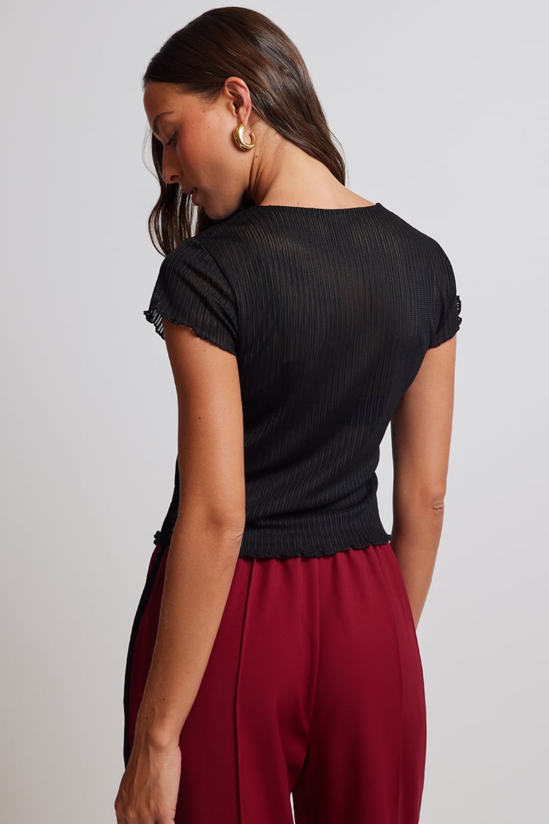 Renee Sheer Mesh Top