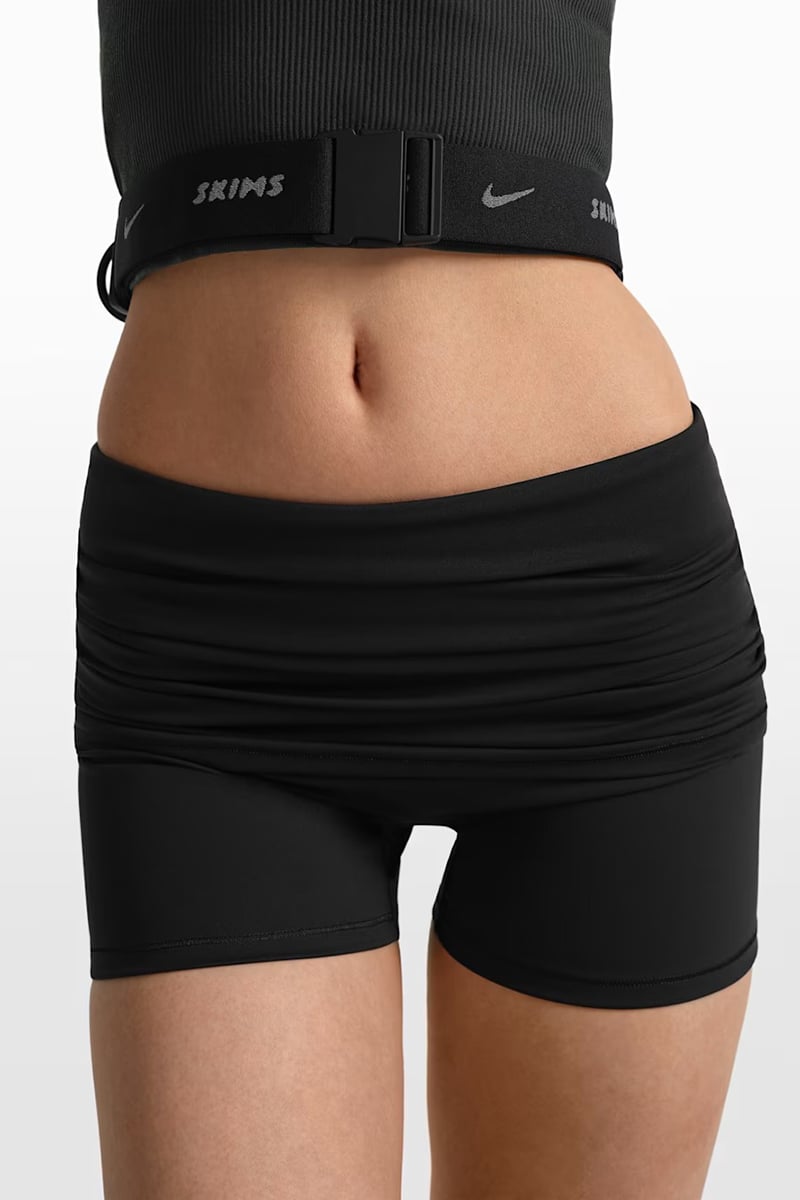 NikeSKIMS Matte 3in Fold-Over Waistband Shorts Nskm Obsidian