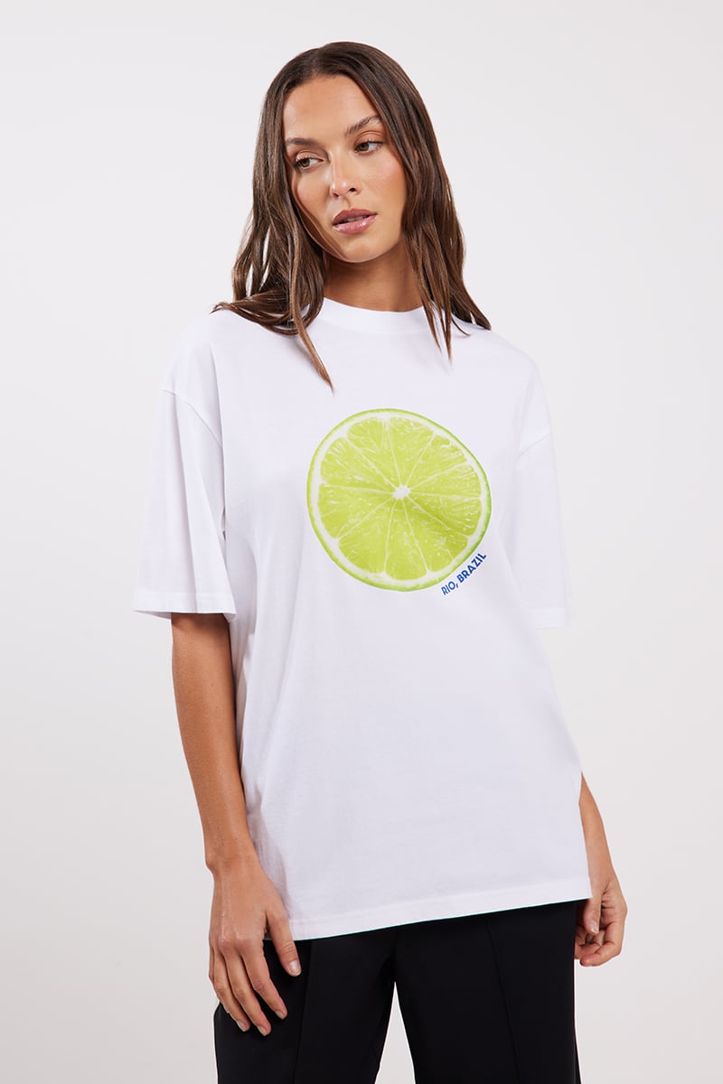 Lime Short Sleeve Oversized Tee