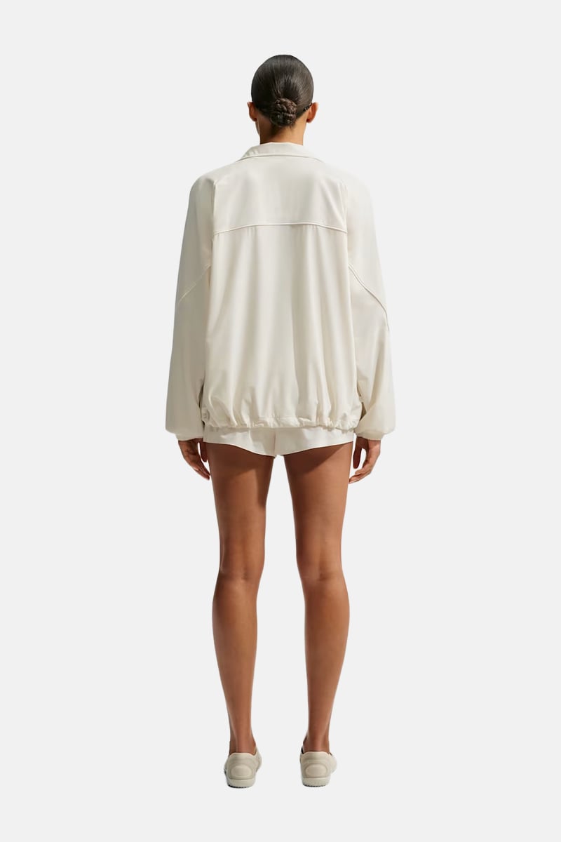NikeSKIMS Stretch Nylon Oversized Jacket Ivory | Stylerunner
