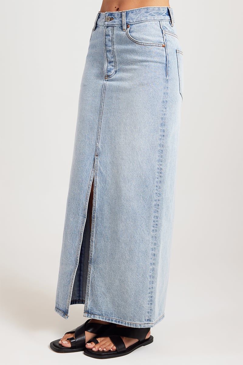【関税込み】CAMILLA AND MARC ブルー Phoebe マキシスカート Camilla and Marc Phoebe Maxi Skirt | David Jones