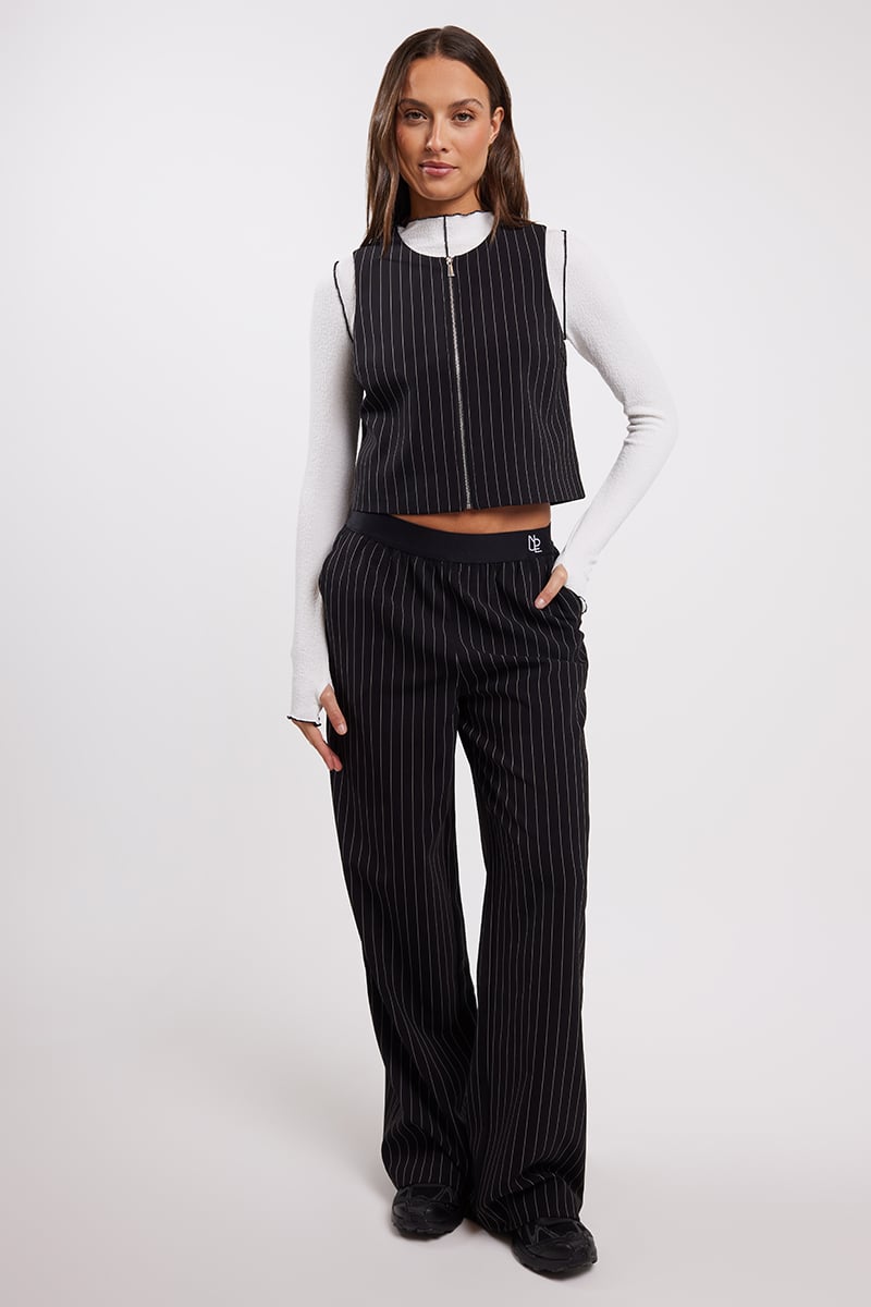 Maeve Pinstripe Pant