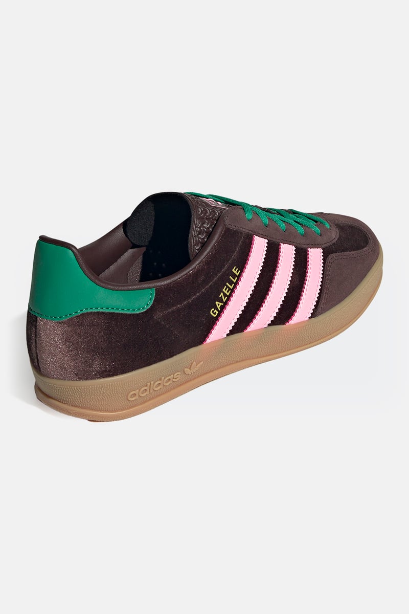 adidas gazelle silver green womens Adidas Women's Gazelle In Brown & White