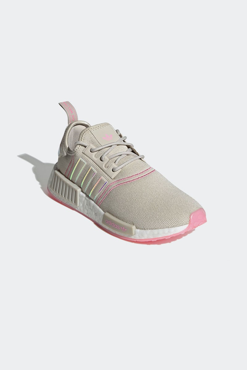 Womens nmd white sale and pink