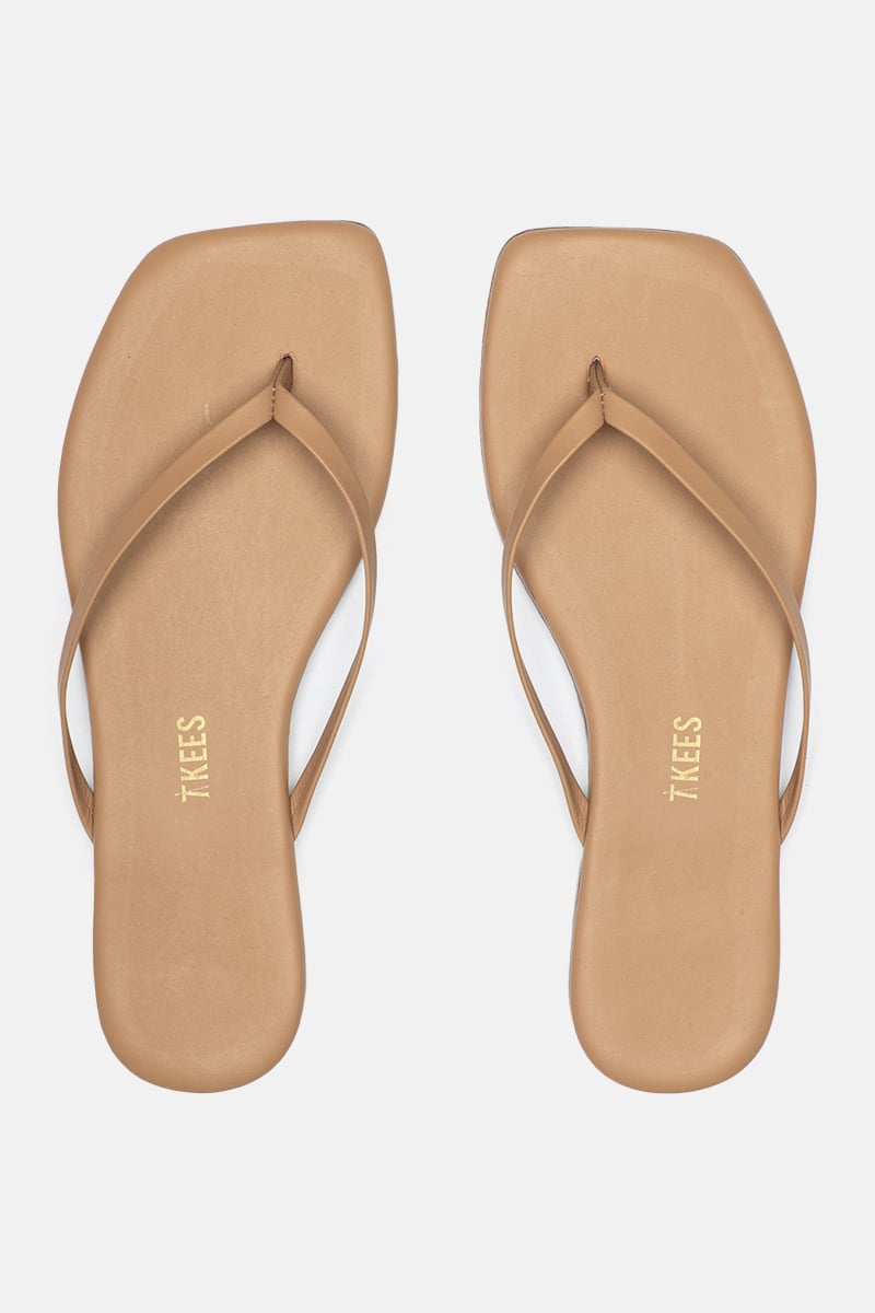 TKEES◇Square Toe Lily サンダル【送料関税込】 TKEES SQUARE TOE LILY サンダル - Nude Beach | REVOLVE