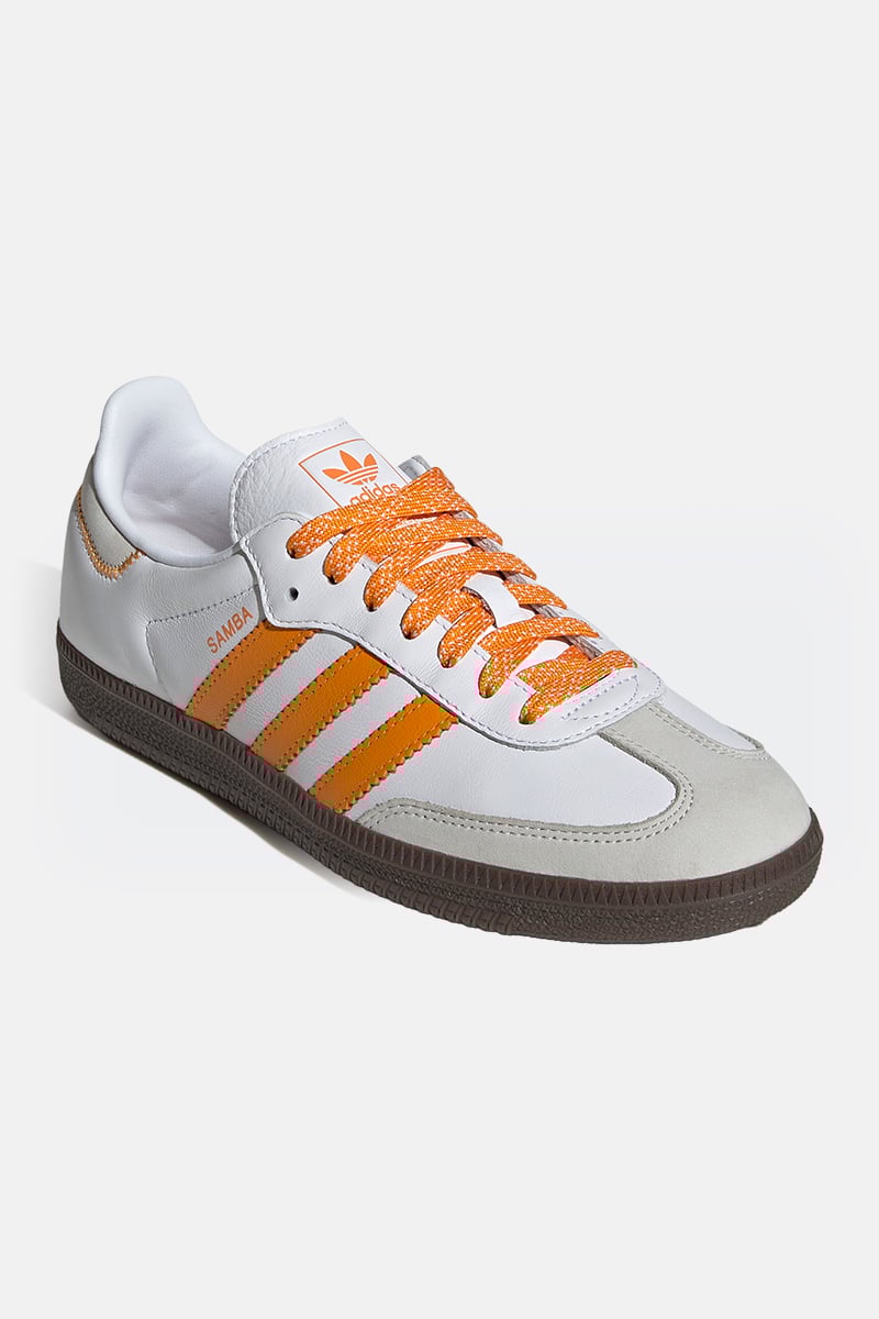 Adidas orange stripes discount