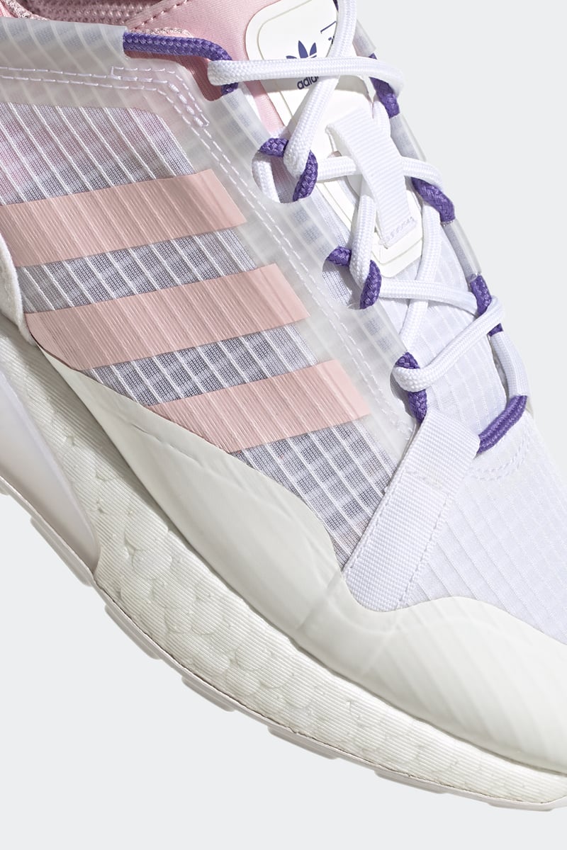 pure adidas Originals ZX 2K Boost Pure Ftwr White/Clear Pink