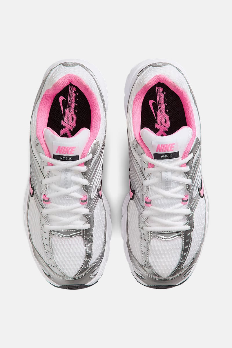 Nike Air Max Moto 2K Metallic Silver/Pink Spell-Pure