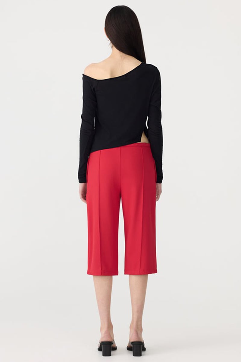 Bassike Off Shoulder Jersey Long Sleeve Top Black | Stylerunner