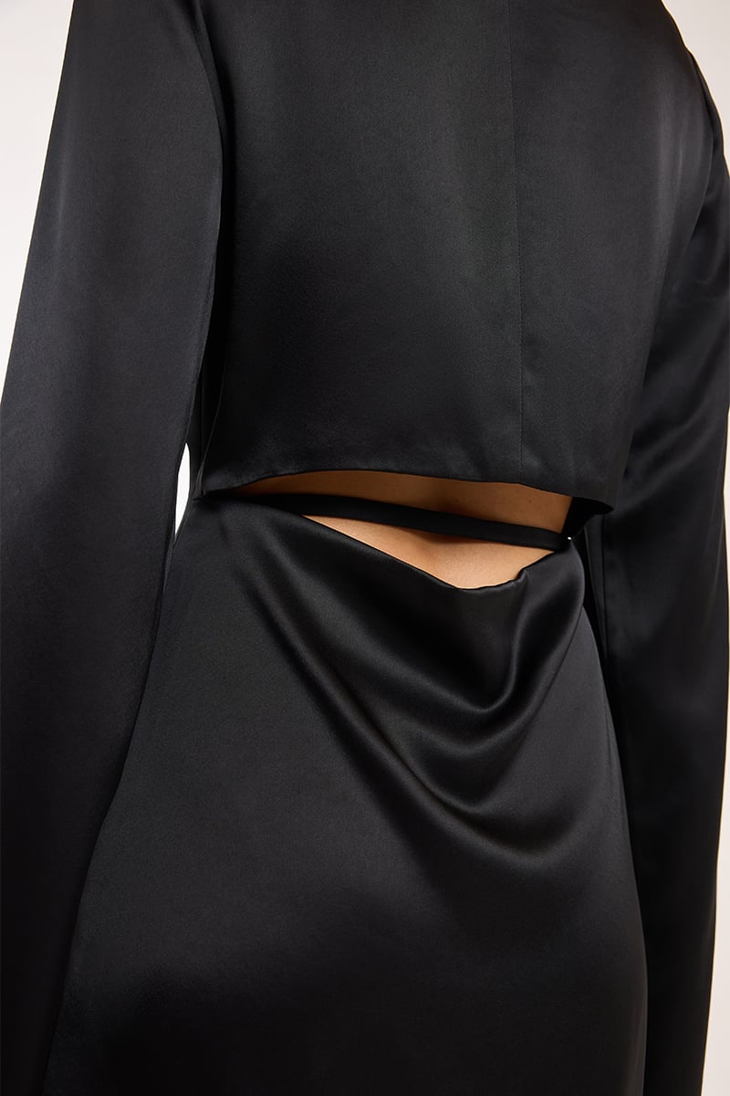 sir long sleeve mini dress Buy Rotate Black Polka Dot Sheer Long-Sleeve Mini Dress from Next USA