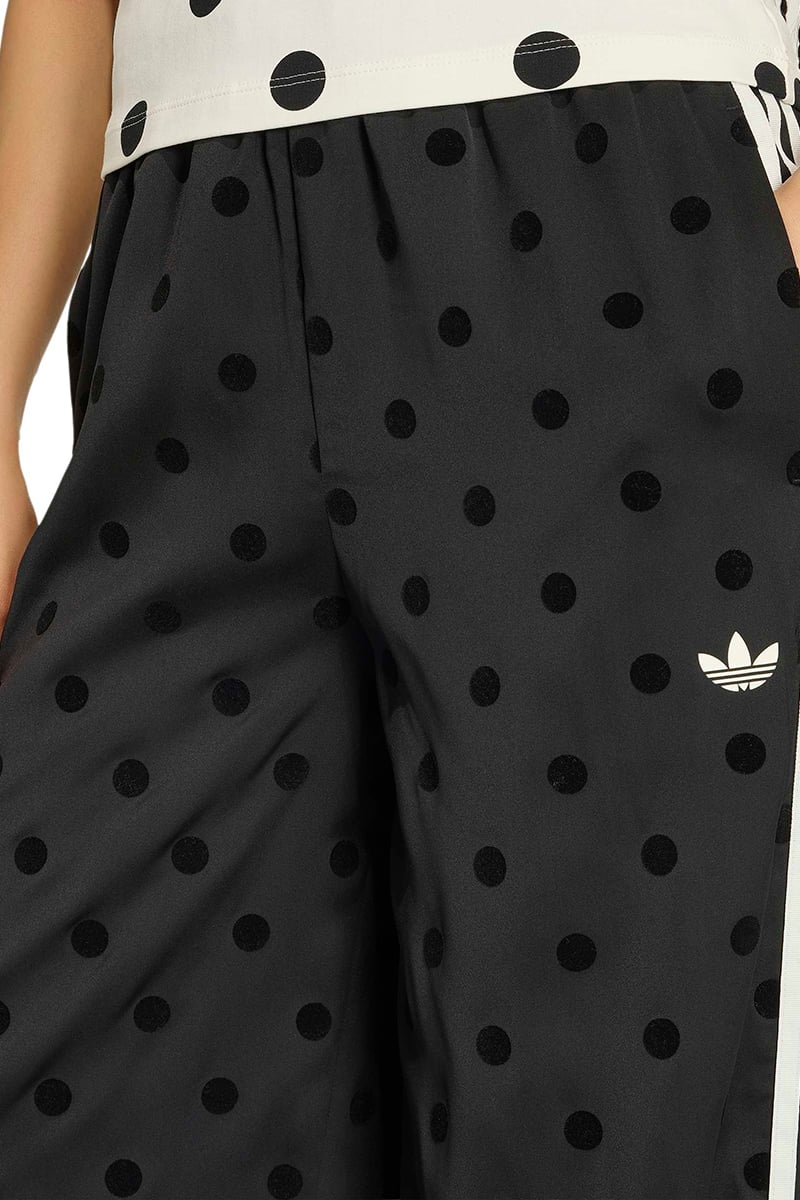 adidas Satin Polka Dots Wide Leg Pant Black | Stylerunner