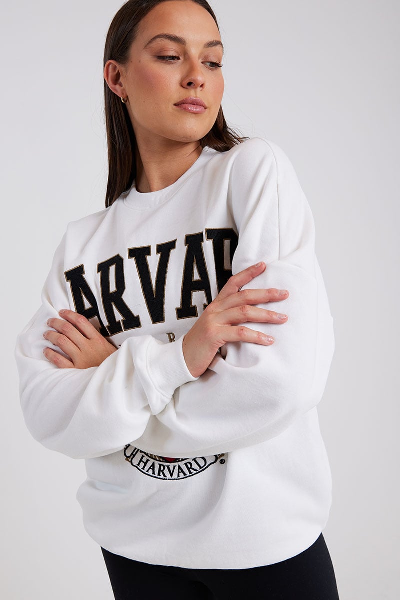 Vintage Harvard Crew Neck Sweater
