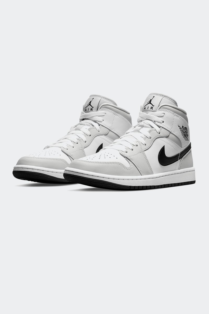 Nike Air Jordan 1 Mid Grey Fog/Black-White | Stylerunner