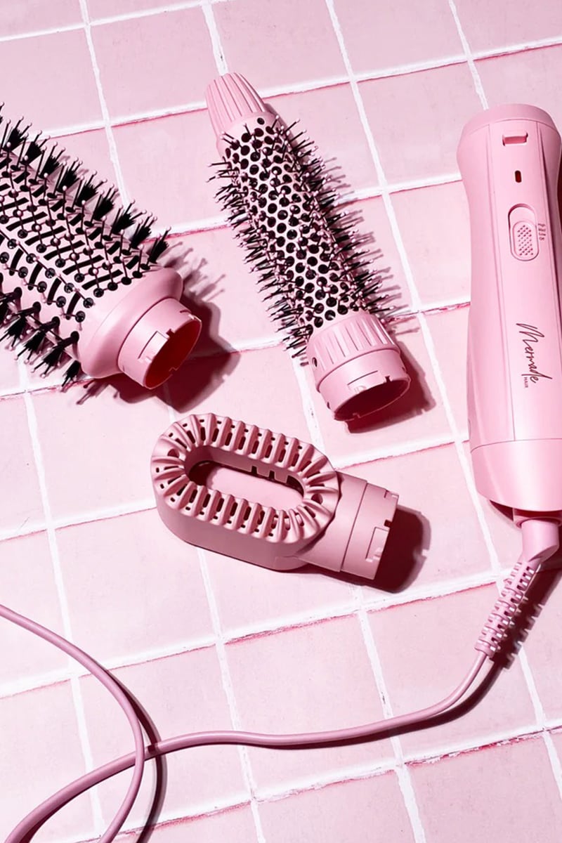 Mermade Hair Interchangeable Blow Dry Brush Pink Stylerunner