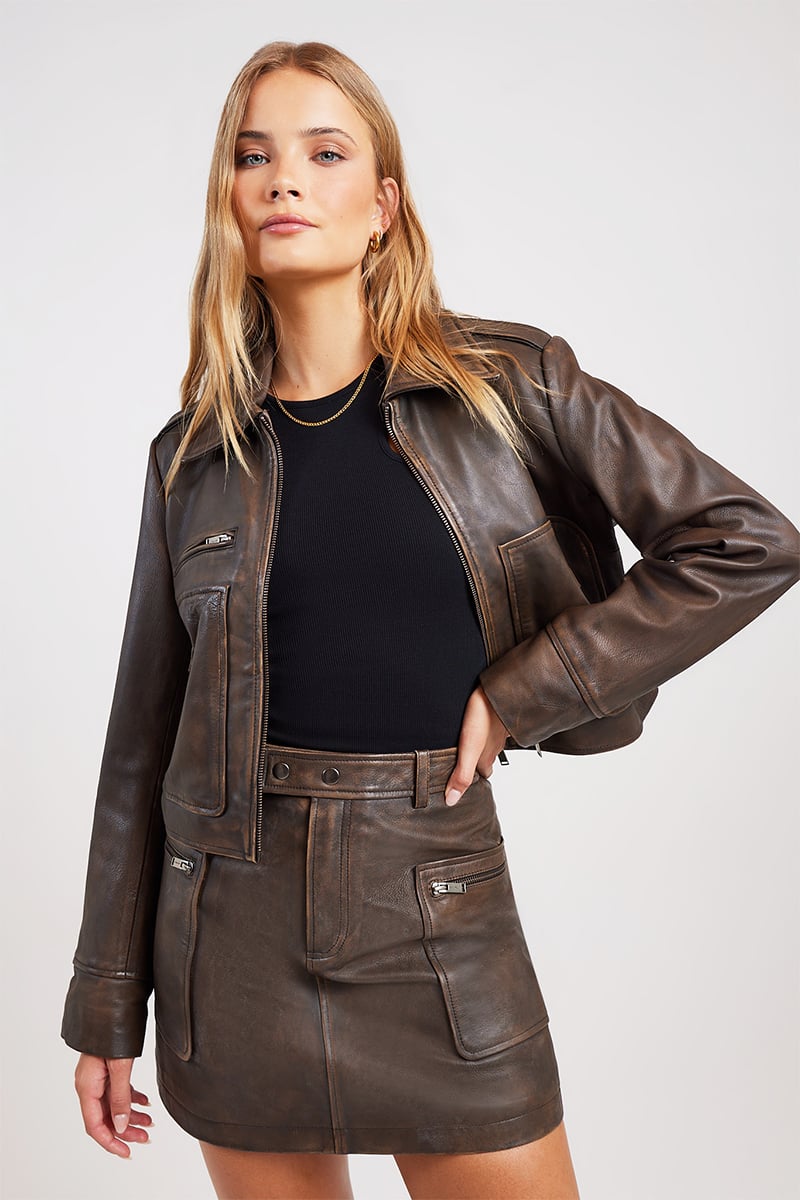 Ena pelly leather jogger outlet
