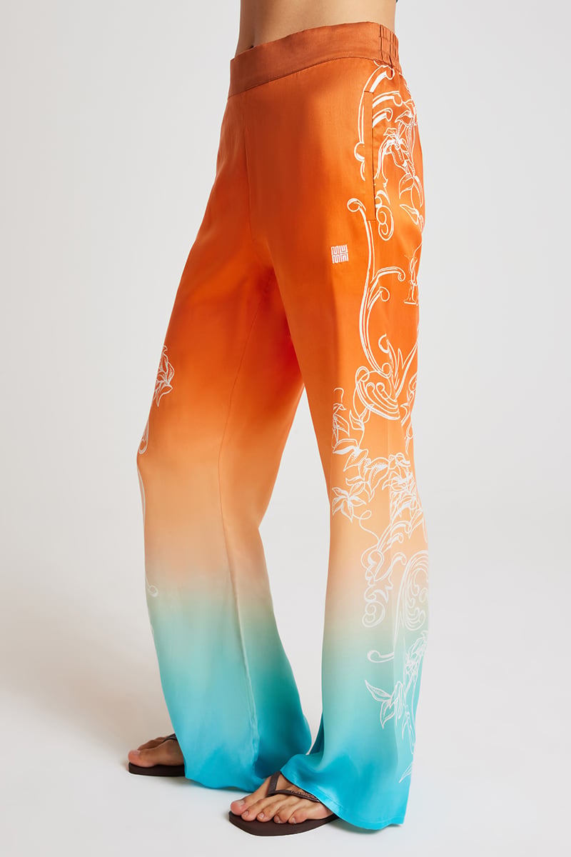 Bimu Light Knit Pants - Orange